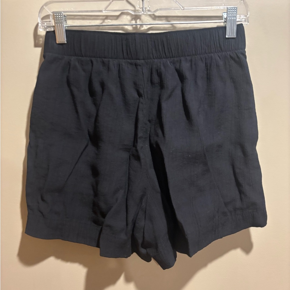 Abercrombie & Fitch Black High-Waist Elastic Pull-On Shorts - Picture 5 of 6